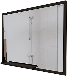 Grossman Мебель для ванной Лофт 90 подвесная веллингтон/черный – фотография-9